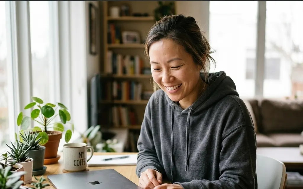An agent working from home